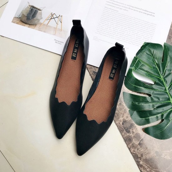 Soft Shallow Mouth Pointed Toe Slip On Casual Flats Shoes Soft Shallow Mouth Pointed Toe Slip On Casual Flats Shoes