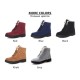 Snow boots square heels flock ankle boots lace-up winter shoes Snow boots square heels flock ankle boots lace-up winter shoes