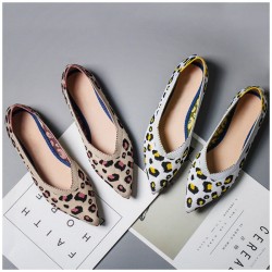 Leopard Print Shoes Casual Single Shoes