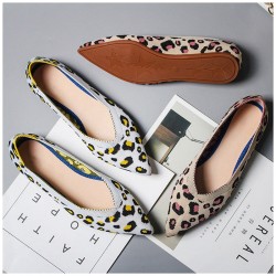 Leopard Print Shoes Casual Single Shoes