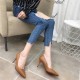 Fashion PU Leather High Heels Pumps Pointed Toe Work Pump Shoes Fashion PU Leather High Heels Pumps Pointed Toe Work Pump Shoes