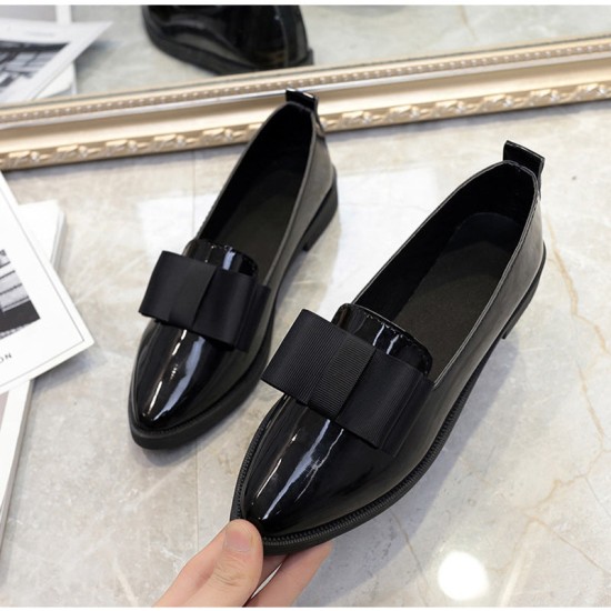 Autumn Flats Bowtie Slip On Loafers Shoes Autumn Flats Bowtie Slip On Loafers Shoes