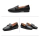 Fashion Casual Leather Flats Square Toe Loafers Soft Sole Shoes Fashion Casual Leather Flats Square Toe Loafers Soft Sole Shoes