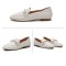 Fashion Casual Leather Flats Square Toe Loafers Soft Sole Shoes