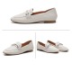 Fashion Casual Leather Flats Square Toe Loafers Soft Sole Shoes Fashion Casual Leather Flats Square Toe Loafers Soft Sole Shoes