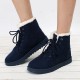 Snow Boots Flat Lace Up Winter Suede Ankle Boots Snow Boots Flat Lace Up Winter Suede Ankle Boots