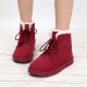 Snow Boots Flat Lace Up Winter Suede Ankle Boots Snow Boots Flat Lace Up Winter Suede Ankle Boots