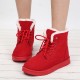Snow Boots Flat Lace Up Winter Suede Ankle Boots Snow Boots Flat Lace Up Winter Suede Ankle Boots
