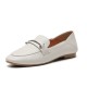 Fashion Casual Leather Flats Square Toe Loafers Soft Sole Shoes Fashion Casual Leather Flats Square Toe Loafers Soft Sole Shoes