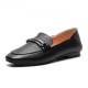 Fashion Casual Leather Flats Square Toe Loafers Soft Sole Shoes Fashion Casual Leather Flats Square Toe Loafers Soft Sole Shoes