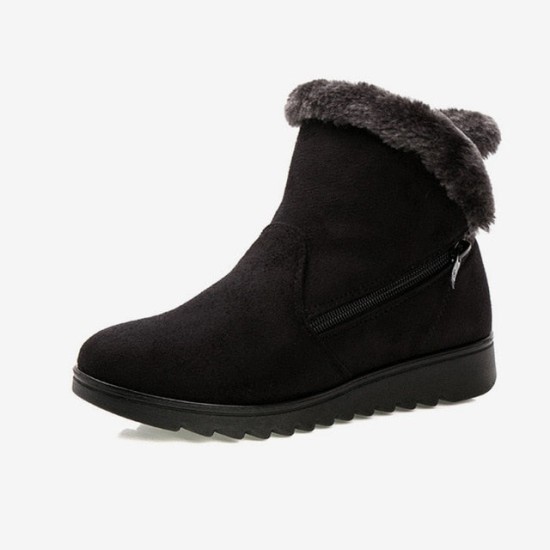 Snow Boots Women Winter Warm Fur Ladies Zip Platform Ankle Boot Snow Boots Women Winter Warm Fur Ladies Zip Platform Ankle Boot