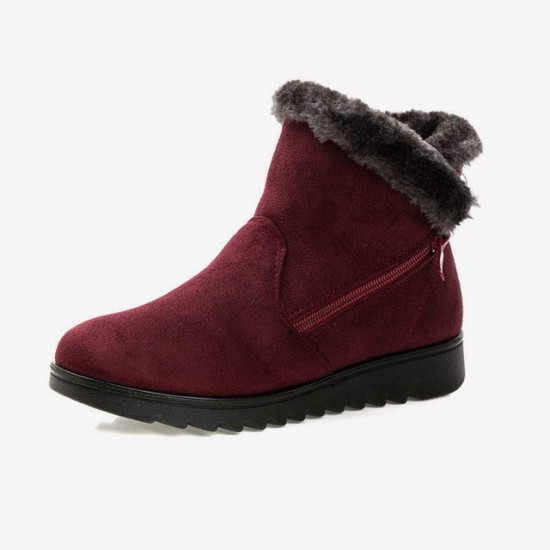 Snow Boots Women Winter Warm Fur Ladies Zip Platform Ankle Boot Snow Boots Women Winter Warm Fur Ladies Zip Platform Ankle Boot