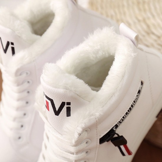 Ankle Boots Warm PU Plush Winter Woman Shoes Sneakers Ankle Boots Warm PU Plush Winter Woman Shoes Sneakers