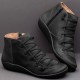 Autumn Winter Retro Punk Genuine Leather Ankle Boot Autumn Winter Retro Punk Genuine Leather Ankle Boot