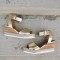 PU Leather Ankle Buckle Strap Sandals Shoes Ladies Peep Toes