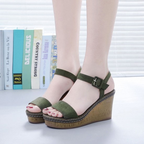 Platform Sandals Summer Wedges Casual Open Toe Heels Platform Sandals Summer Wedges Casual Open Toe Heels