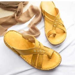 Gladiator Comfy Slippers  Roman Wedge Sandals