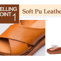 Sandals Soft Wedges Shoes Platform Casual