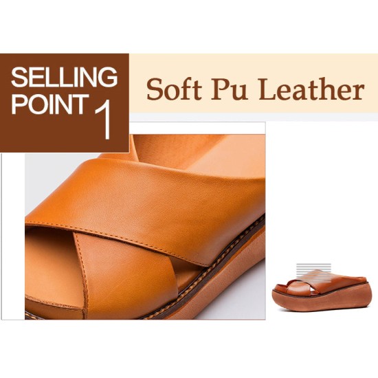 Sandals Soft Wedges Shoes Platform Casual Sandals Soft Wedges Shoes Platform Casual