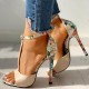High heels with ankle strap peep toe pumps sandals High heels with ankle strap peep toe pumps sandals