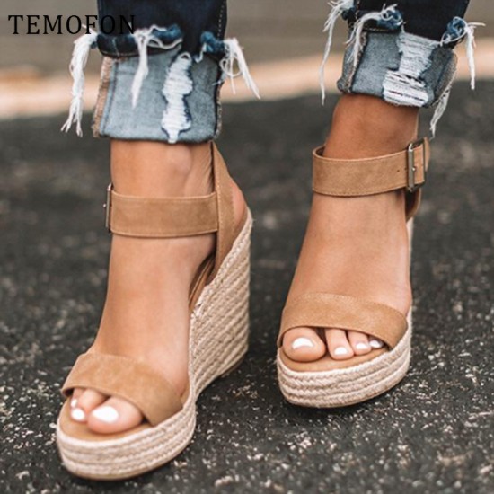 Platform sandals peep toe high heels wedges sandals Platform sandals peep toe high heels wedges sandals