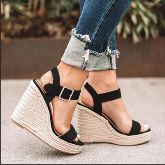 Platform sandals peep toe high heels wedges sandals Platform sandals peep toe high heels wedges sandals