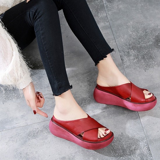 Sandals Soft Wedges Shoes Platform Casual Sandals Soft Wedges Shoes Platform Casual