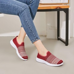Loafers Shoes Mesh Flats Shoes Summer Slip-On Gingham