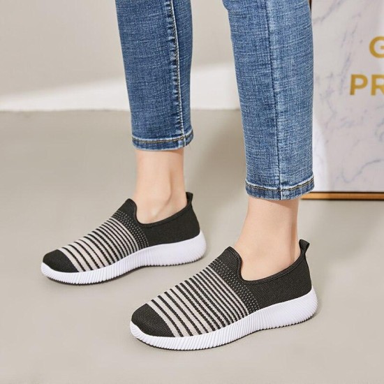 Loafers Shoes Mesh Flats Shoes Summer Slip-On Gingham Loafers Shoes Mesh Flats Shoes Summer Slip-On Gingham