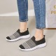Loafers Shoes Mesh Flats Shoes Summer Slip-On Gingham Loafers Shoes Mesh Flats Shoes Summer Slip-On Gingham