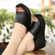 Sandals 7cm Platform Wedges Thick Heel Open Peep Toe Sandals 7cm Platform Wedges Thick Heel Open Peep Toe