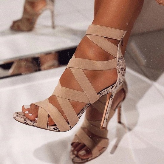 High Heels Gladiator Ankle Strap Sandals High Heels Gladiator Ankle Strap Sandals
