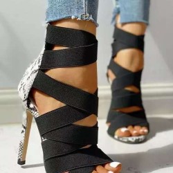 High Heels Gladiator Ankle Strap Sandals