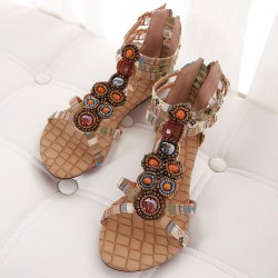 Designer Gladiator Sandals  Bohemia Sandals Flat Ethnic
