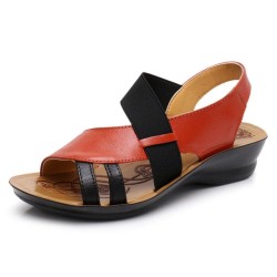 Plus Size Genuine Leather Sandals Gladiator Sandals