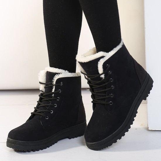 Women Snow Warm Plush Insole Winter Ankle Boots Women Snow Warm Plush Insole Winter Ankle Boots