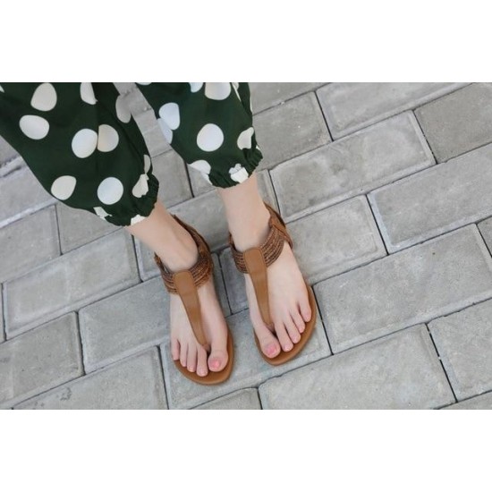 Flat Retro Gladiator Sandals Boho Bohemia Beach Strap Sandals Flat Retro Gladiator Sandals Boho Bohemia Beach Strap Sandals