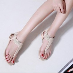 Flat Retro Gladiator Sandals  Boho Bohemia Beach Strap Sandals