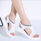 Female Summer Wedge Comfortable Slip-on Flat Sandals Female Summer Wedge Comfortable Slip-on Flat Sandals