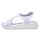 Female Summer Wedge Comfortable Slip-on Flat Sandals Female Summer Wedge Comfortable Slip-on Flat Sandals