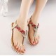 Bohemia Flat Women Sandals Sexy String Bead Beach Summer shoes Bohemia Flat Women Sandals Sexy String Bead Beach Summer shoes