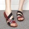 Plus Size Genuine Leather Sandals Gladiator Sandals