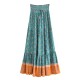 Fashion Floral Print Beach Bohemian Pleated Skirt Rayon Maxi Skirts Fashion Floral Print Beach Bohemian Pleated Skirt Rayon Maxi Skirts