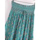 Fashion Floral Print Beach Bohemian Pleated Skirt Rayon Maxi Skirts Fashion Floral Print Beach Bohemian Pleated Skirt Rayon Maxi Skirts