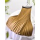 Basic Pleated Midi Long Skirt For Women Fashion Office Basic Pleated Midi Long Skirt For Women Fashion Office