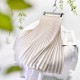 Basic Pleated Midi Long Skirt For Women Fashion Office Basic Pleated Midi Long Skirt For Women Fashion Office