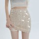 Fashion Sequined Beach Casual High Waist Slim A-line Short Skirt Fashion Sequined Beach Casual High Waist Slim A-line Short Skirt