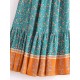 Fashion Floral Print Beach Bohemian Pleated Skirt Rayon Maxi Skirts Fashion Floral Print Beach Bohemian Pleated Skirt Rayon Maxi Skirts