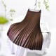 Basic Pleated Midi Long Skirt For Women Fashion Office Basic Pleated Midi Long Skirt For Women Fashion Office