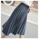 Elegant Pleated Skirt High Waist White Long Skirt Elegant Pleated Skirt High Waist White Long Skirt